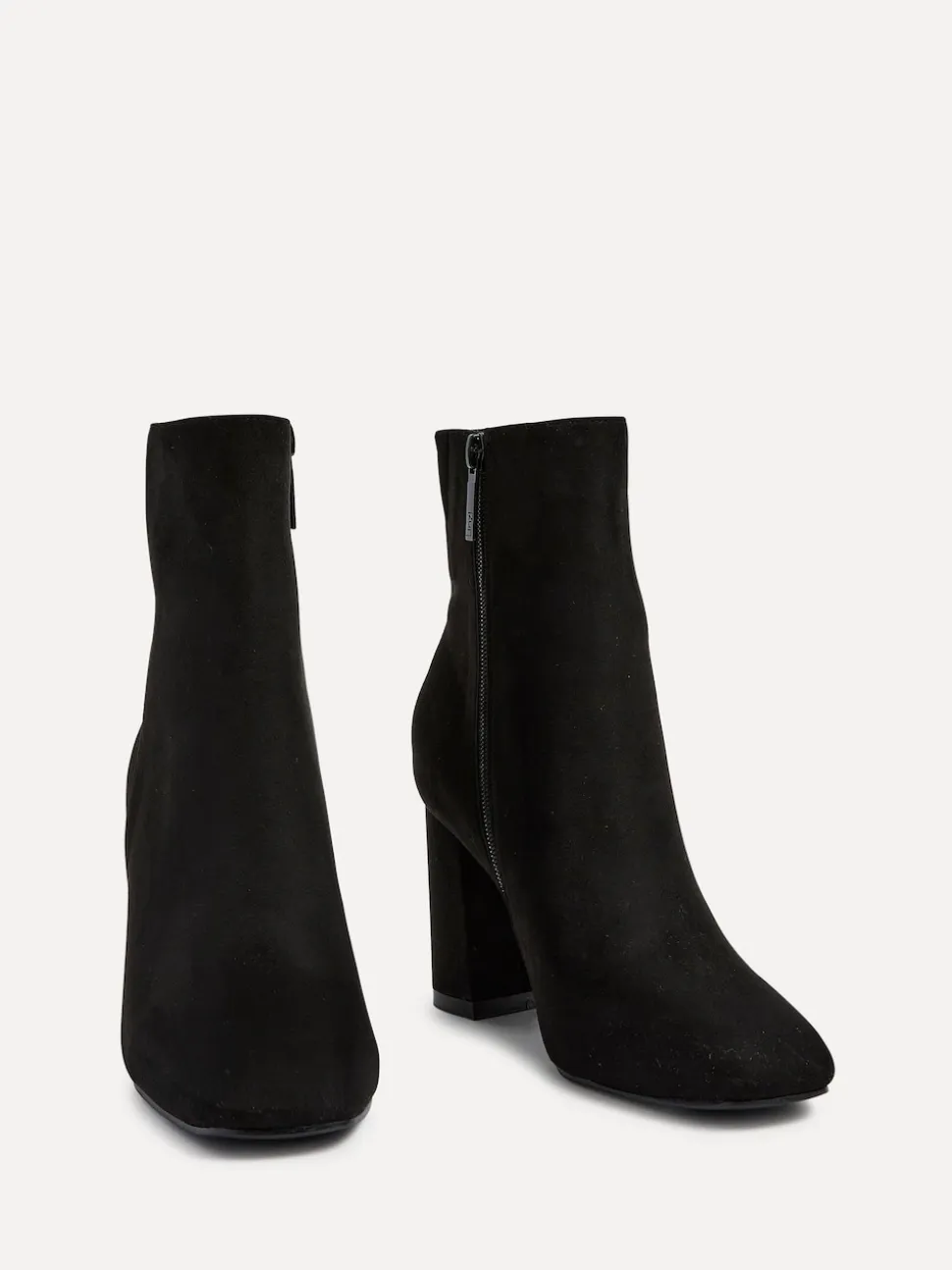Bottines à talons Linzi Scout à bout carré avec fermeture éclair latérale