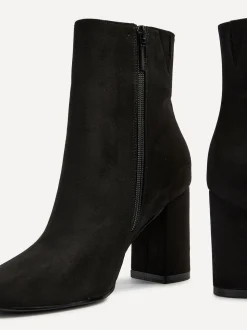 Bottines à talons Linzi Scout à bout carré avec fermeture éclair latérale