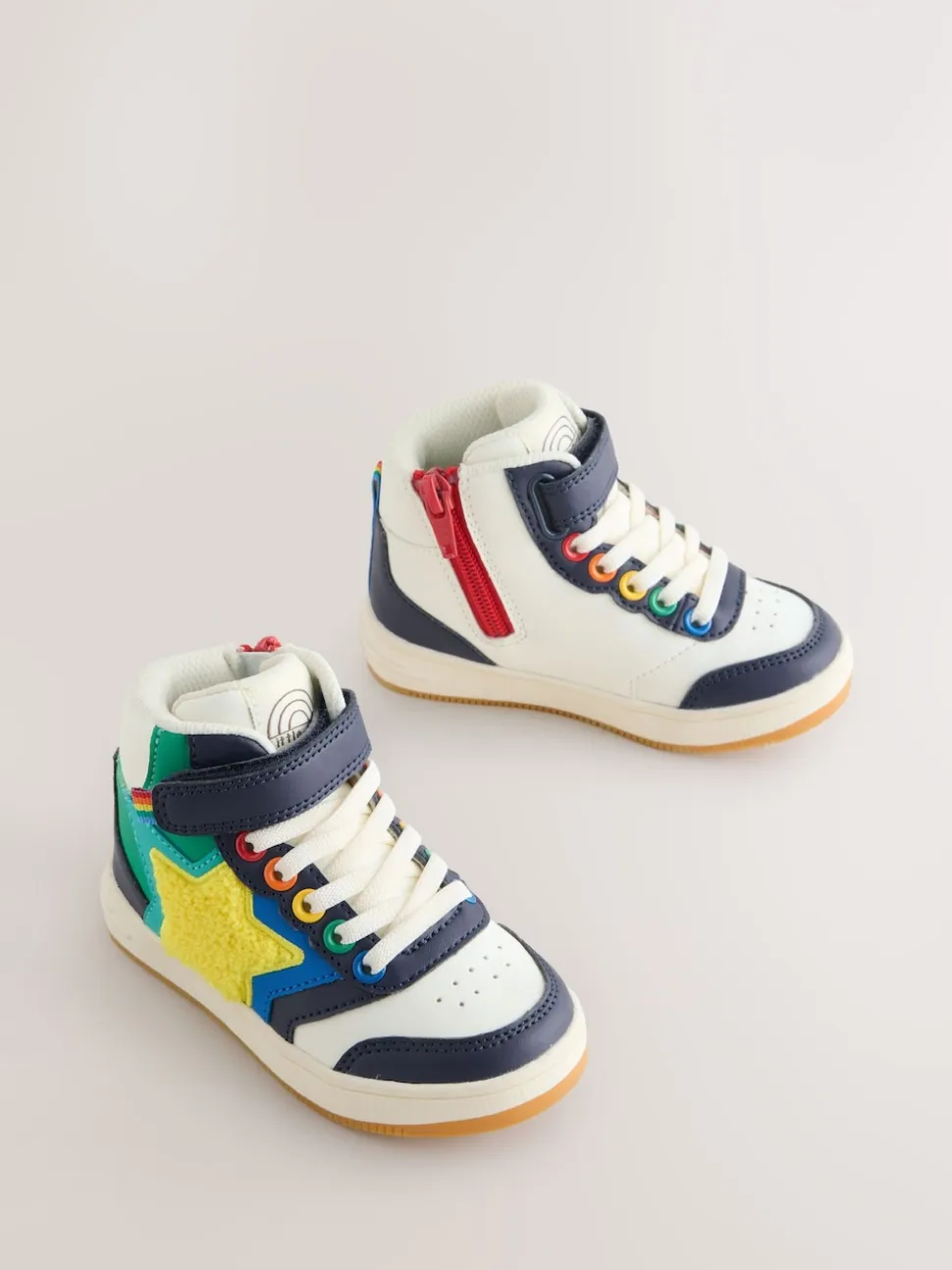 Boucle arc-en-ciel multicolore - Baskets hautes Little Bird By Jools Oliver Star