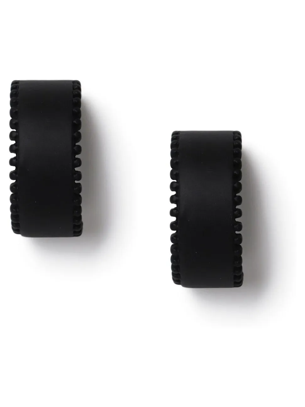 Boucles d’oreilles Aela mates épaisses noires