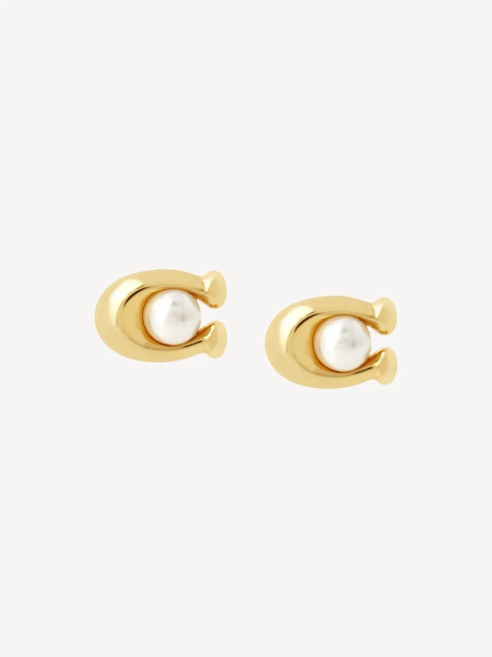 Boucles d’oreilles COACH Tone Pearl Signature