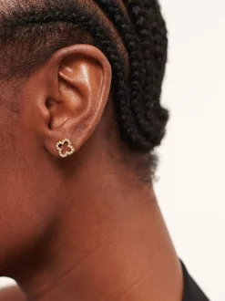 Boucles d’oreilles D.louise imperméables avec clous de trèfle