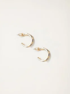 Boucles d’oreilles FatFace créoles en émail