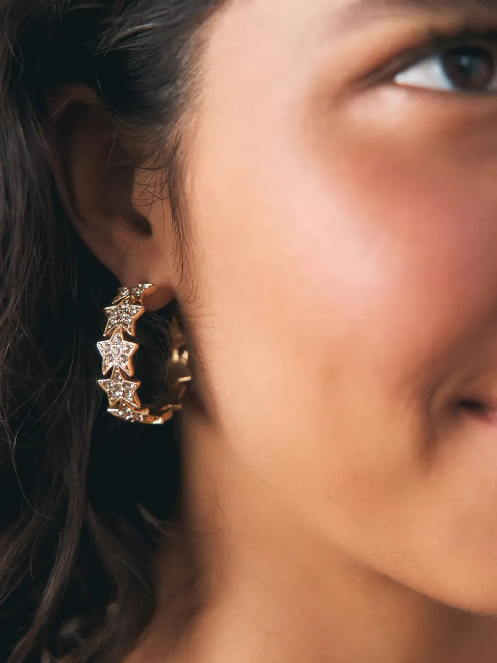 Boucles d’oreilles Rockett St George avec étoile scintillante