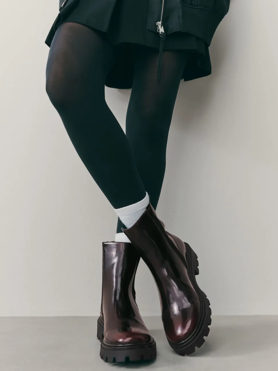 Bourgogne Rouge Brevet - Bottines Forever Comfort® à semelle crantée Chelsea