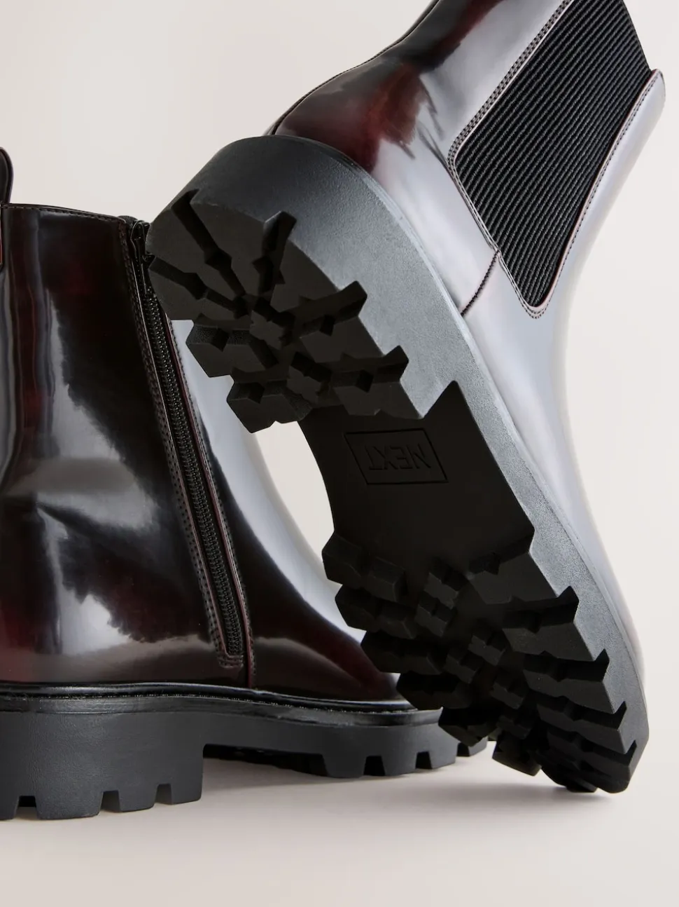 Bourgogne Rouge Brevet - Bottines Forever Comfort® à semelle crantée Chelsea