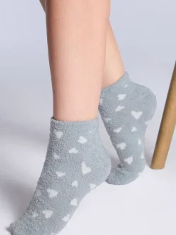 Boux Avenue 4 Pack Cœur Cosy Baskets Chaussettes