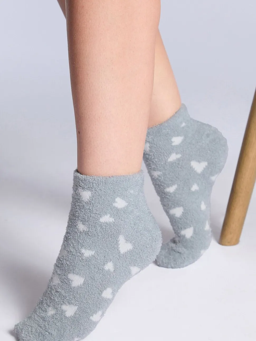 Boux Avenue 4 Pack Cœur Cosy Baskets Chaussettes