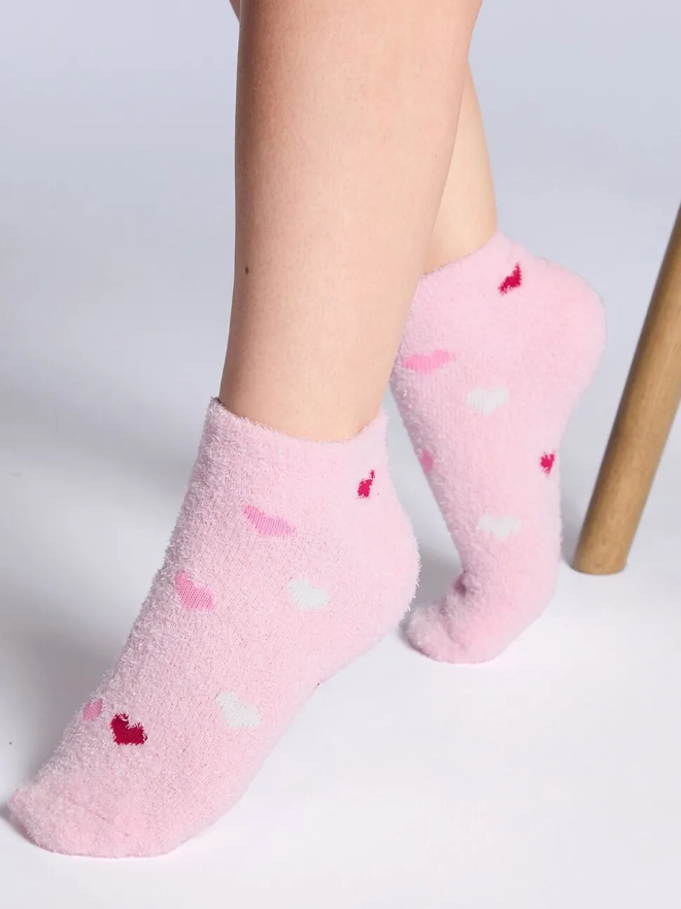 Boux Avenue 4 Pack Cœur Cosy Baskets Chaussettes