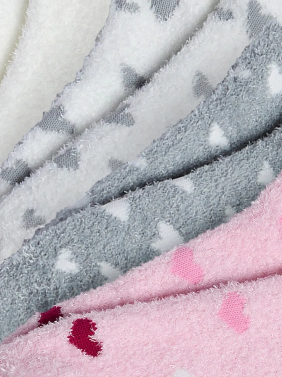 Boux Avenue 4 Pack Cœur Cosy Baskets Chaussettes
