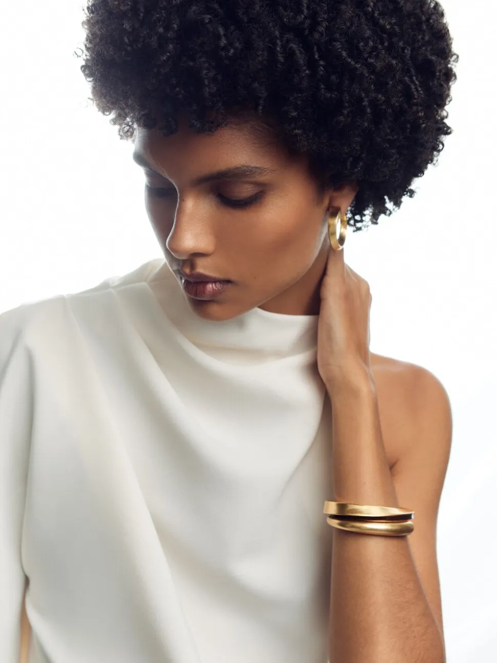 Bracelet manchette Reiss Thea en émail à torsade