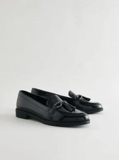 Brevet de la Marine - Mocassins vernis à glands avec détails métalliques