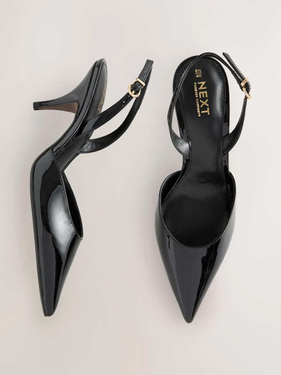 Brevet noir - Chaussures à talons Forever Comfort® à bout pointu et à bride arrière