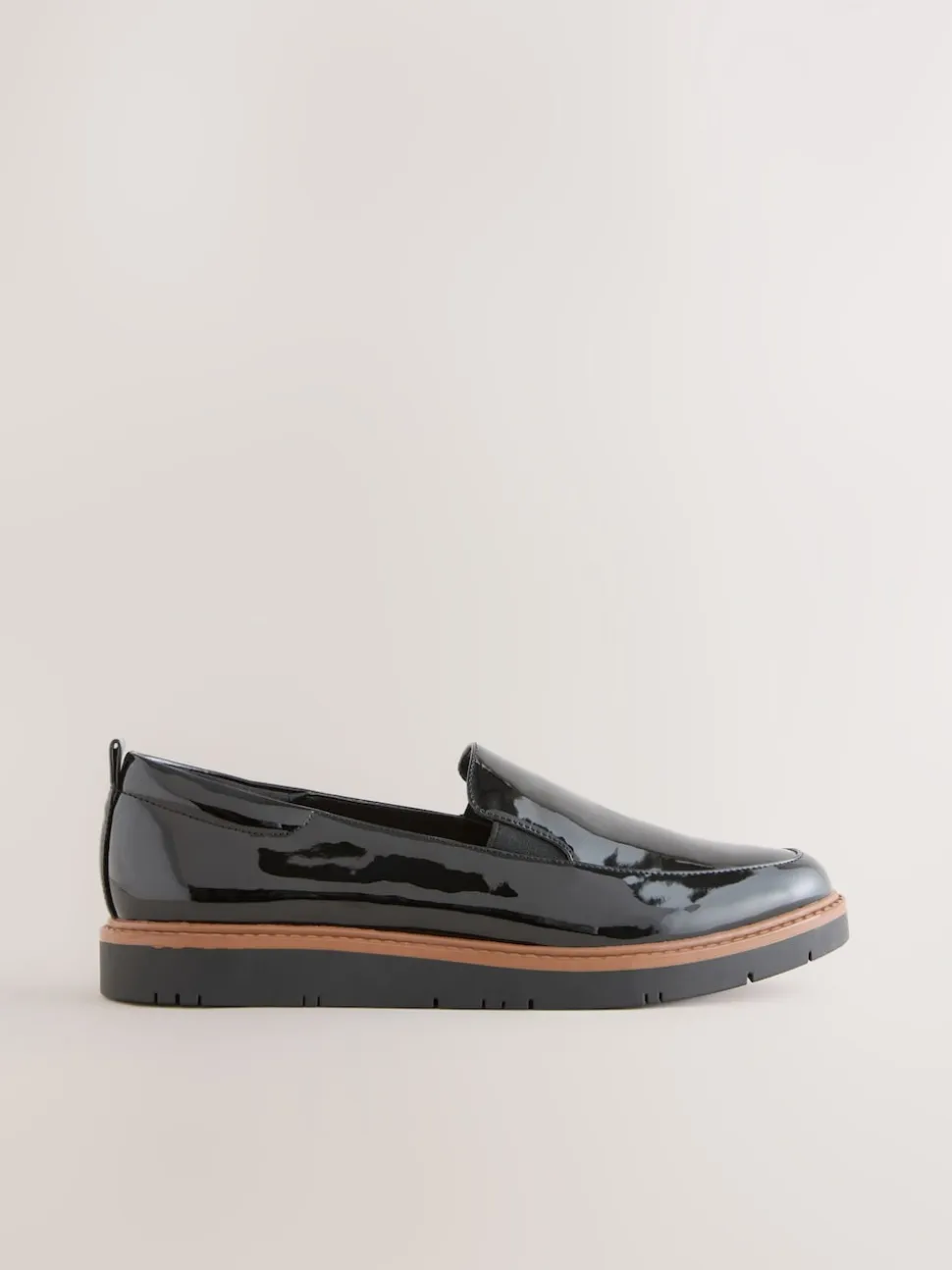 Brevet noir - Mocassins Forever Comfort® à enfiler propres à semelle épaisse