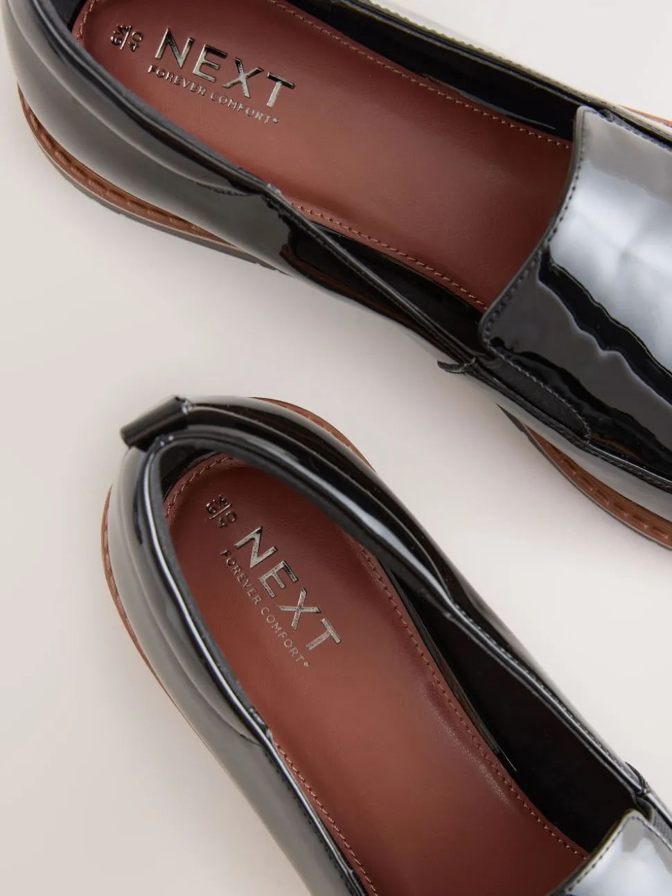 Brevet noir - Mocassins Forever Comfort® à enfiler propres à semelle épaisse