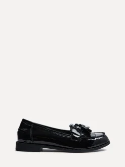 Brevet noir - Mocassins Linzi Rosemary classiques à enfiler avec détails à glands
