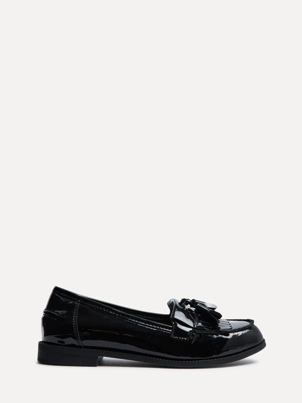 Brevet noir - Mocassins Linzi Rosemary classiques à enfiler avec détails à glands