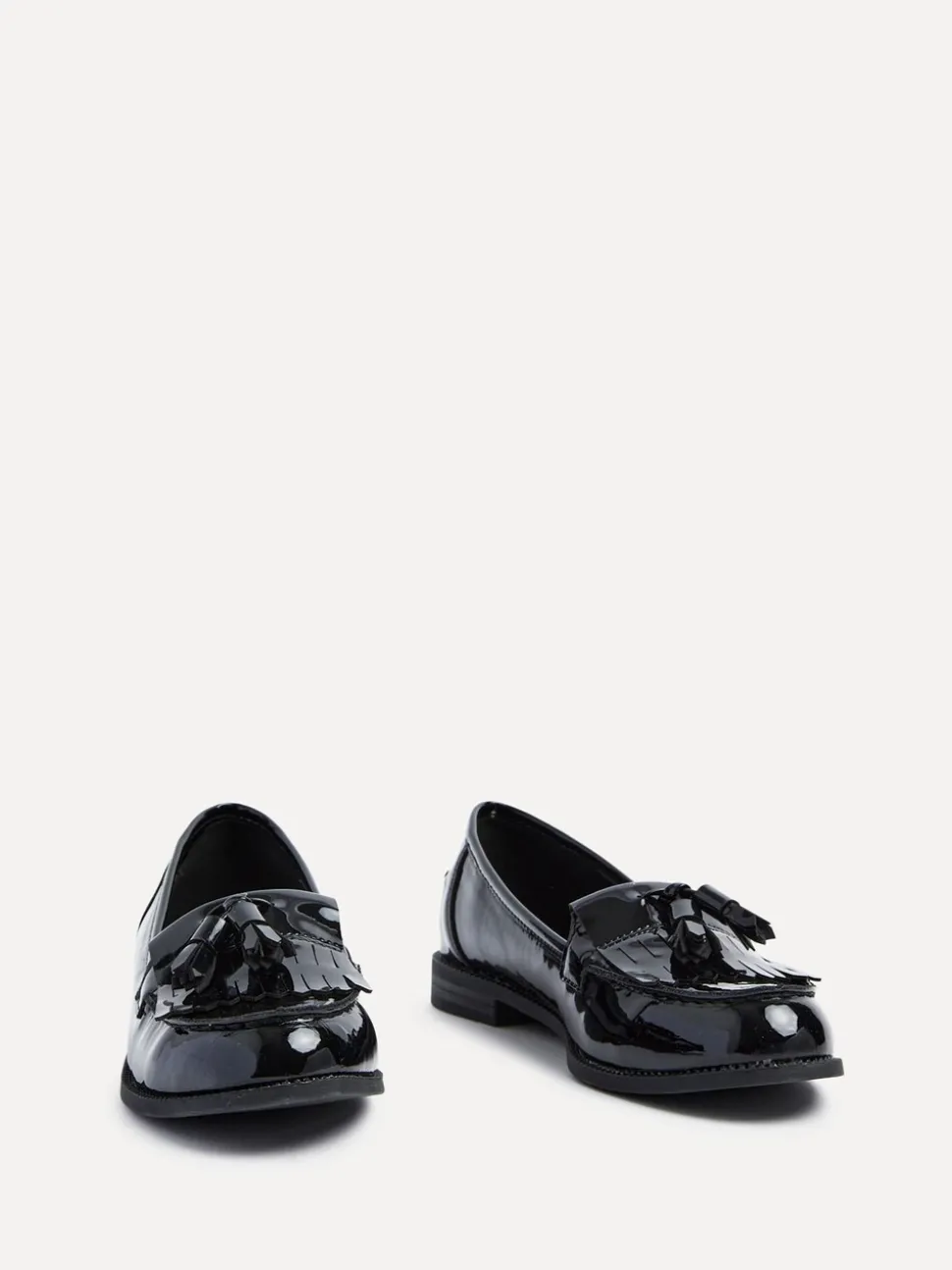 Brevet noir - Mocassins Linzi Rosemary classiques à enfiler avec détails à glands
