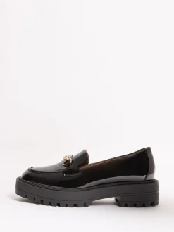 Brevet noir - Mocassins Lipsy en similicuir à mors épais