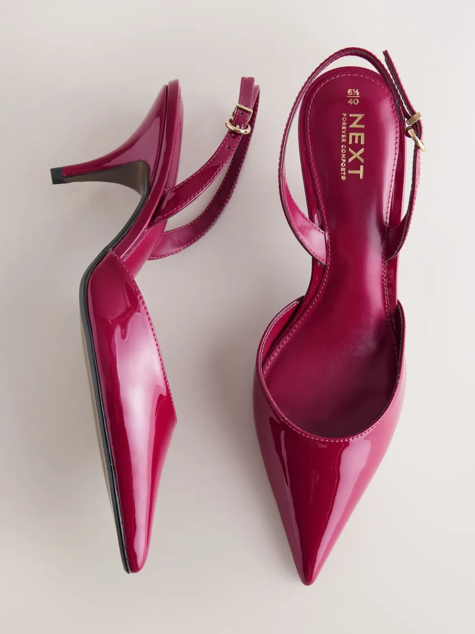 Brevet rose - Chaussures à talons Forever Comfort® à bout pointu et à bride arrière