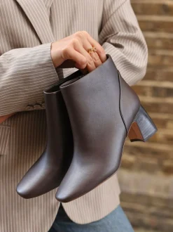 Brun foncé - Bottines Linzi Cove Comfort à talons carrés