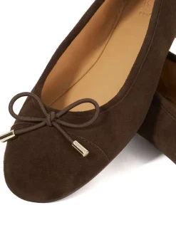 Brun foncé - Dune London Semelle la plus souple Contrastée Cuir Ballerine Chaussures plates