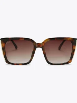 Brun foncé - Lunettes de soleil Carvela à monture carrée