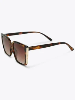 Brun foncé - Lunettes de soleil Carvela à monture carrée