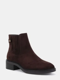 Brun foncé - Novo Bottines plates Chelsea Darlina à Coupe large