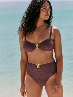 Caleçons B by Ted Baker Lurex marron chocolat
