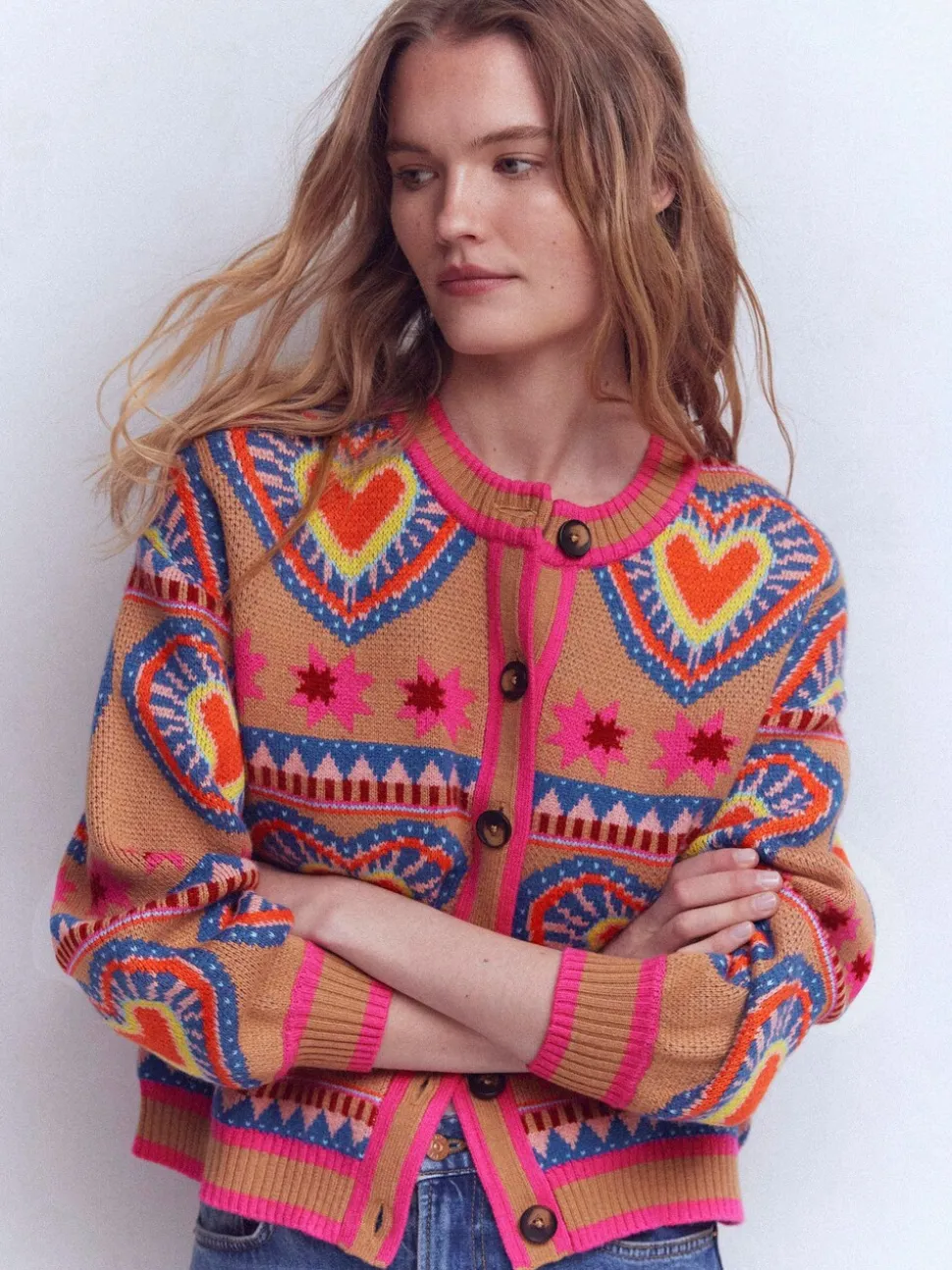 Cardigan Boden Abi jacquard
