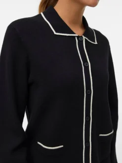 Cardigan VERO MODA en maille à boutons contrastants sur le devant