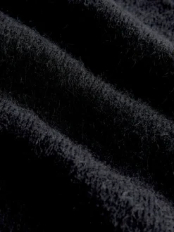 Cassette de musique noire - Pull à col rond à manches longues en laine