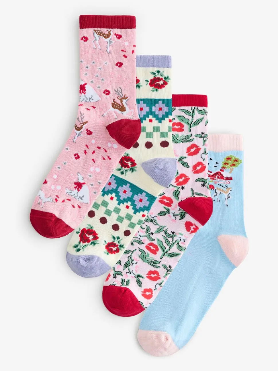 Cath Kidston lot de 4 chaussettes en coton