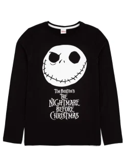 Cauchemar noir avant - Vanilla Underground Womans Disney The Nightmare Before Noël Multicoloured Long Sleeve Long Leg 100% Cotton Pyjamas Set