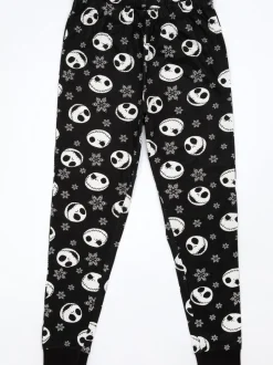 Cauchemar noir avant - Vanilla Underground Womans Disney The Nightmare Before Noël Multicoloured Long Sleeve Long Leg 100% Cotton Pyjamas Set