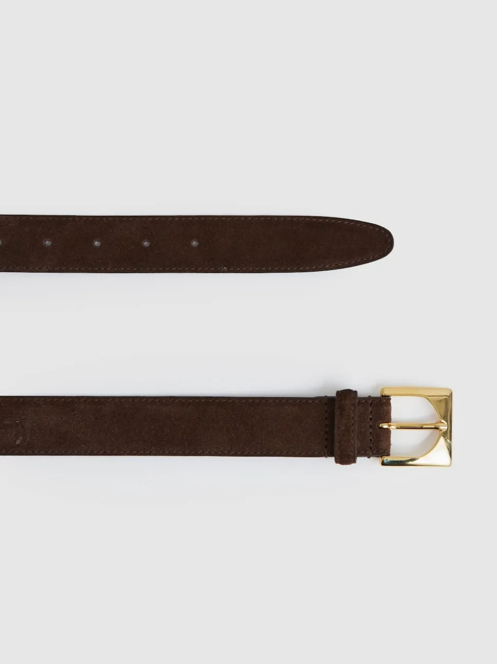 Ceinture à boucle carrée en daim Reiss Belinda