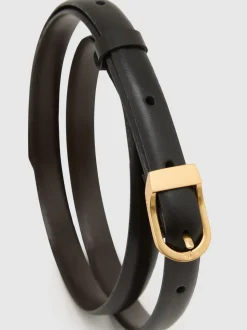 Ceinture à boucle courte en cuir Reiss Mila