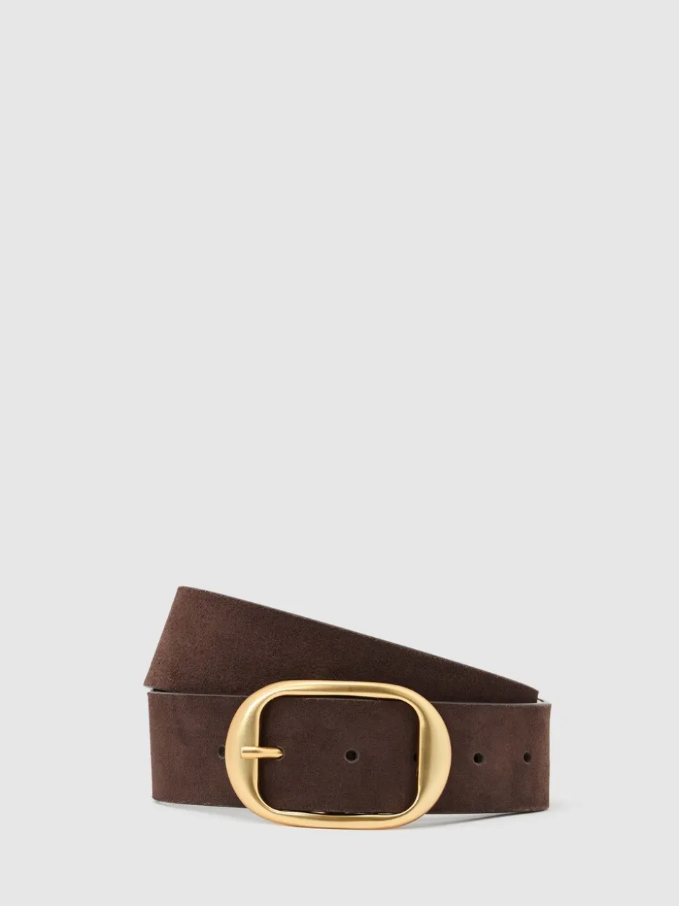 Ceinture à boucle ovale Reiss Athena en daim