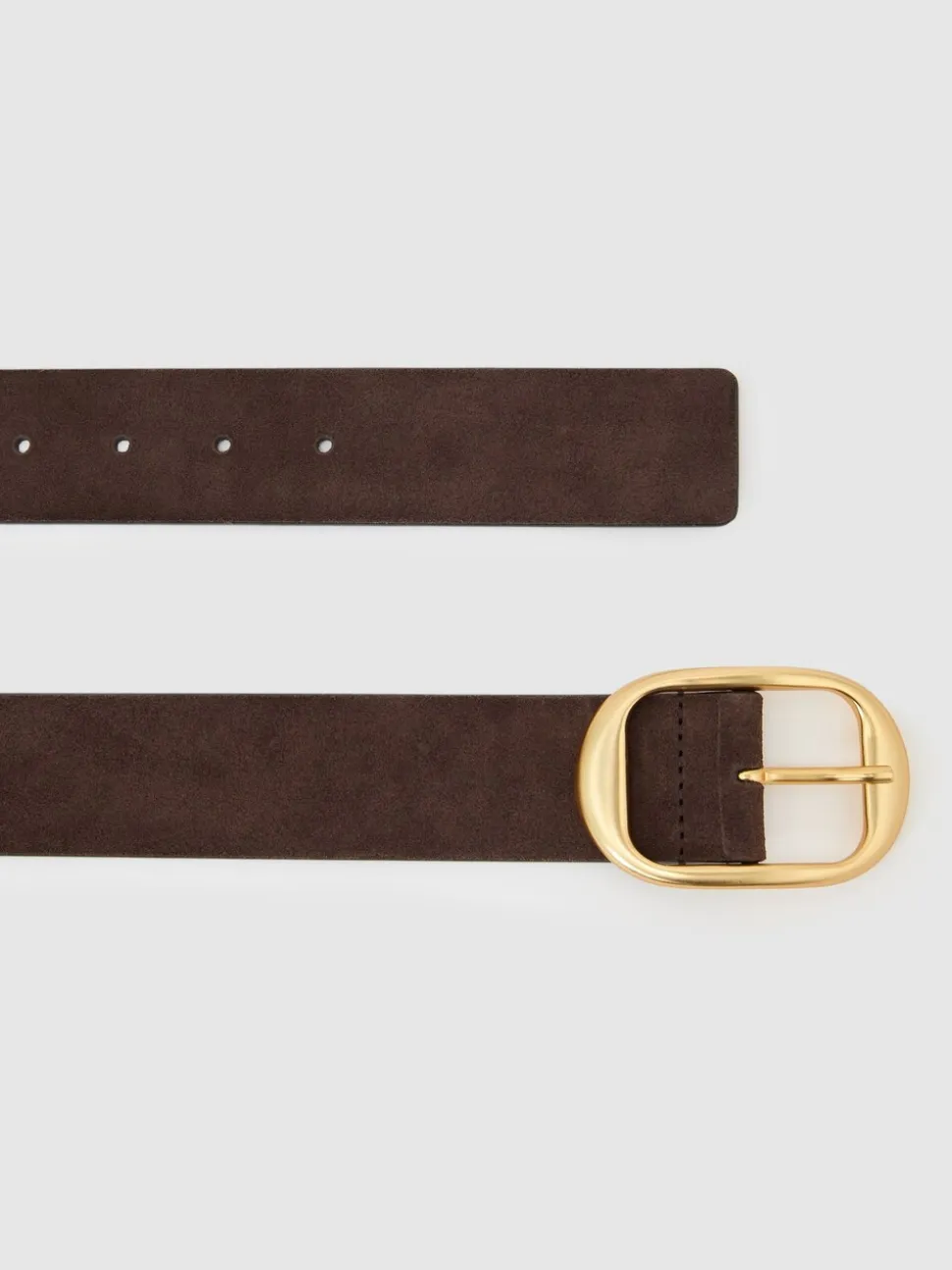Ceinture à boucle ovale Reiss Athena en daim