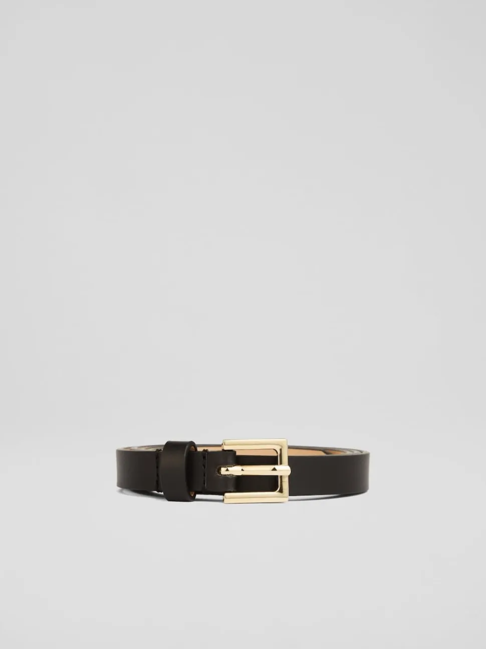 Ceinture LK Bennett Clover en cuir à boucle carrée