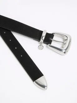 Ceinture River Island en daim à boucle bulle