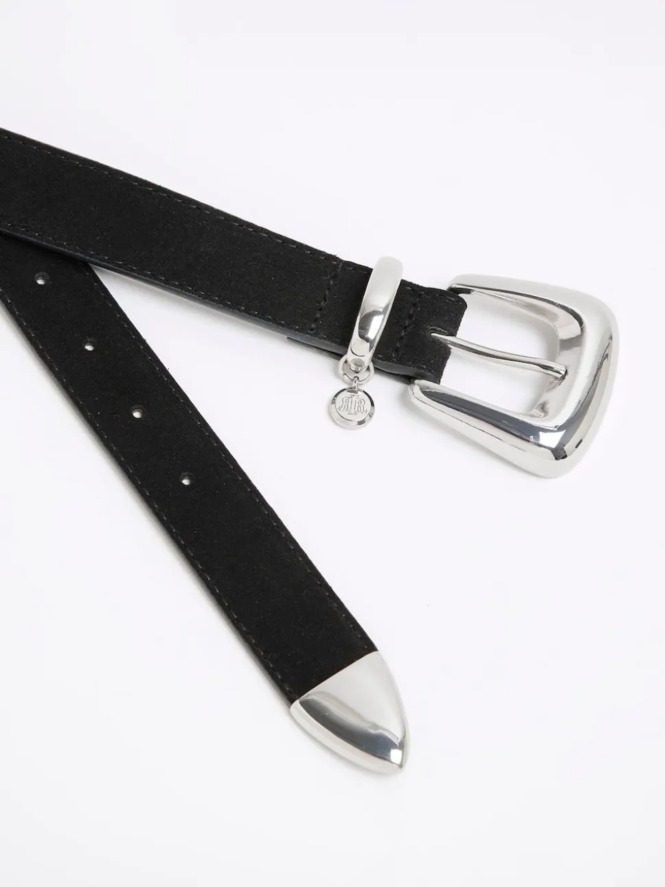 Ceinture River Island en daim à boucle bulle
