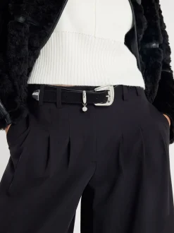 Ceinture River Island en daim à boucle bulle