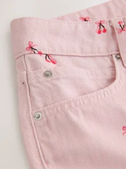 Cerise rose - Jeans de jambe droite