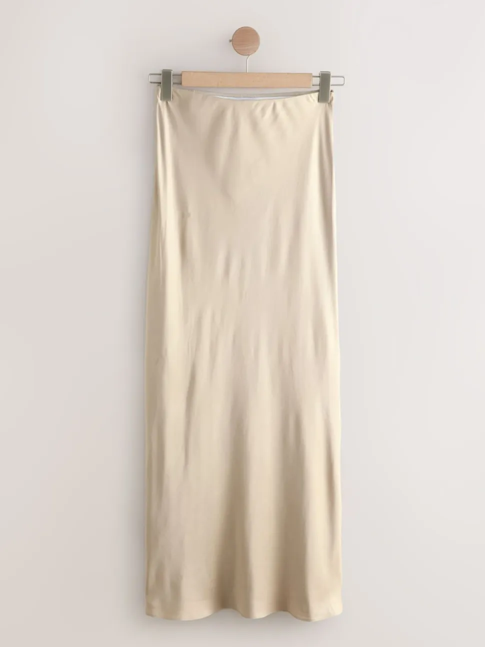 Champagne doré - Jupe Midi Satin