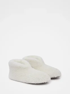 Chaussons Celtic & Co. en molleton Nature à semelle souple