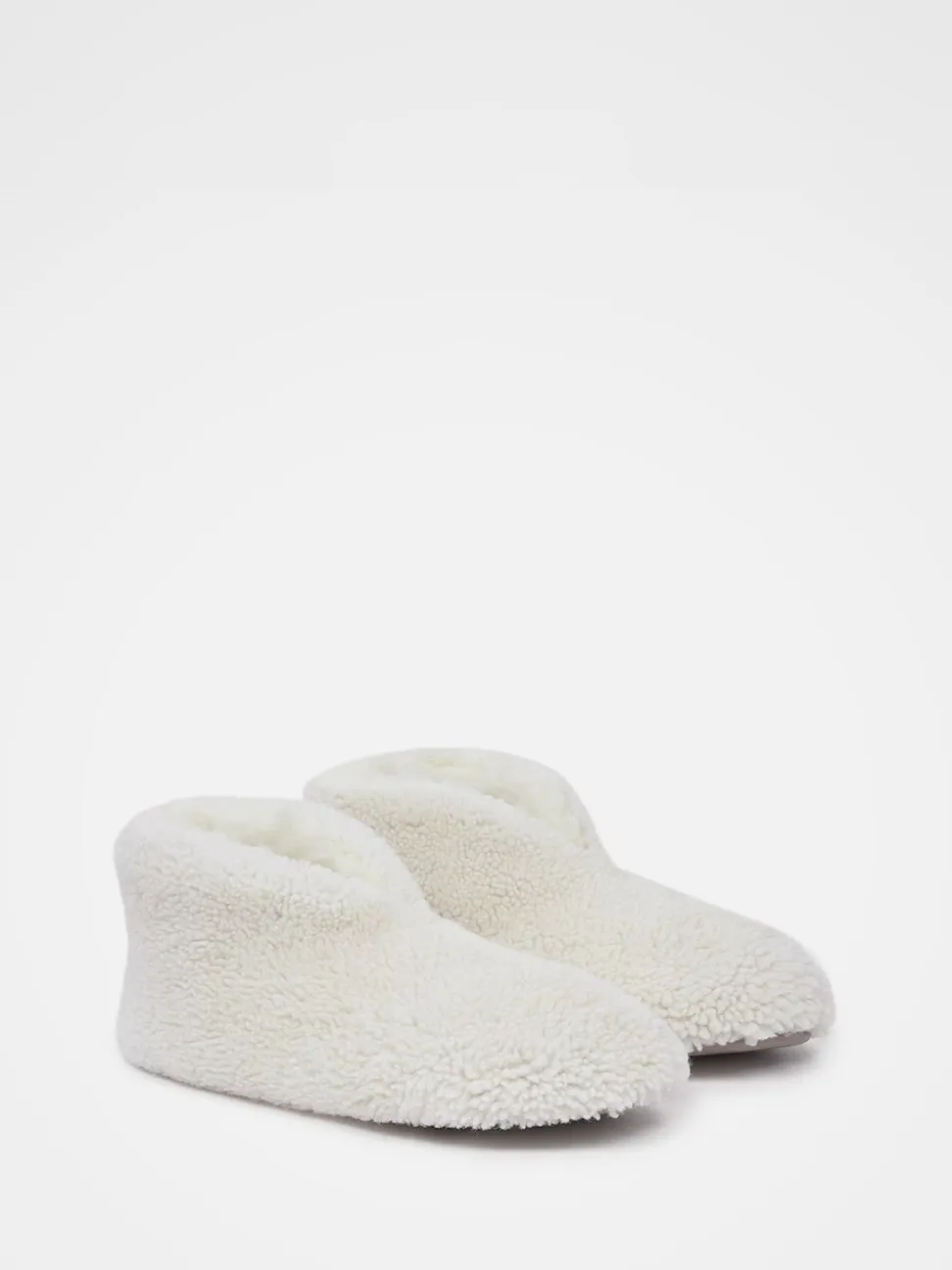Chaussons Celtic & Co. en molleton Nature à semelle souple