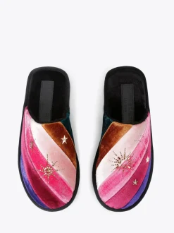 Chaussons Kurt Geiger London avec ornements roses