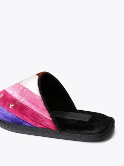 Chaussons Kurt Geiger London avec ornements roses